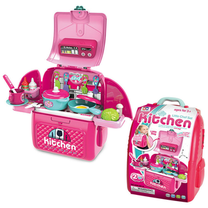 <span class=keywords><strong>Vaisselle</strong></span> de cuisine pour enfants coiffeuse caisse enregistreuse outil docteur jouer maison Portable valise jouet ensemble - Product Image 1