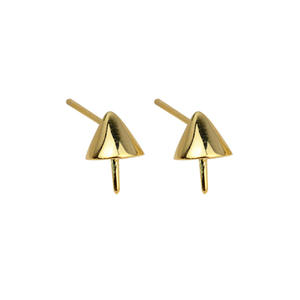 Trendy Female Fine Stud <b>Earrings</b> DIY Accessories S925 Silver 7-9 Pearl <b>Earrings</b> with Cone Mingyu Yao Chen 1691 Earner <b>Holder</b> - Product Image 5
