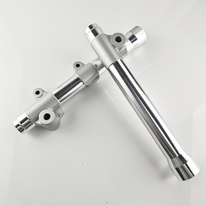 Manchons de fourche avant Qiangye, argent poli, pièces de rechange pour amortissement de chocs de moto - Product Image 3