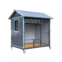 Cage à pigeons en fer galvanisé, grande volière extérieure, cage à oiseaux extra-large pour colombes, entrée à sens unique, antirouille