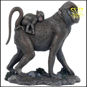 Escultura <span class=keywords><strong>de</strong></span> Mono <span class=keywords><strong>de</strong></span> Metal con Técnica <span class=keywords><strong>de</strong></span> Fundición, Estilo Artesanal - Product Image 4