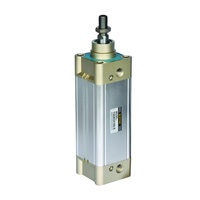 Cilindro Neumático Estándar STNC TGD63X100 CP95 SE, Equivalente a la Norma ISO6431/15552, Tubo Cuadrado, Barra de Acoplamiento Integrada