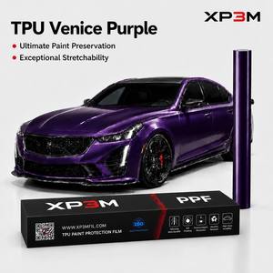 ฟิล์มใส XP3M สีม่วงเวเนเชียน OEM เงา TPU สำหรับหุ้มรถยนต์ ความหนา 7.5 มิล ซ่อมแซมตัวเองได้ ป้องกันรอยขีดข่วน ป้องกันสีเหลือง ช่องระบายอากาศ - Product Image 1
