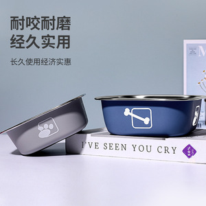 Stainless steel dog bowls, anti-tipping dog food bowls, <b>extra</b> <b>large</b> dog food bowls, <b>large</b> and medium-sized dog feeders - Product Image 3