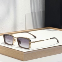 JD PIERCE 48-21-145 Lunettes de soleil pour hommes et femmes de qualité supérieure, lunettes de soleil de créateur, style punk classique, luxe, en acétate, UV400, avec boîte