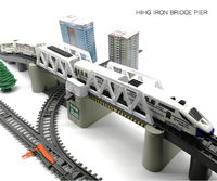 Juguete de Tren Eléctrico para Niños, Circuito de Tráfico Urbano con Puente, 914+CM