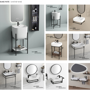 80% descuento moderno ahorrar espacio baño lavabo pared colgada toalla estante soporte Acero inoxidable lavabo toallero - Product Image 4