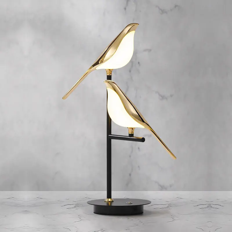 Lampe de Table oiseau en métal, nouveauté, meilleure vente, éclairage d'hôtel créatif, pour décoration de la maison, collection