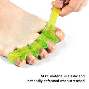2025 baru warna-warni pelindung jari kaki ortopedi pereda nyeri Gel silikon fleksibel pemisah jari kaki - Product Image 4