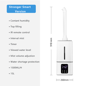 <span class=keywords><strong>Umidificatore</strong></span> Industriale a Caricamento dall'Alto 15L 1350lm/h, <span class=keywords><strong>Umidificatore</strong></span> per Funghi, Purificatore d'Aria per <span class=keywords><strong>Piante</strong></span>, Nebulizzatore, Macchina Umidificatrice - Product Image 5