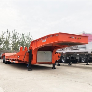 Chargeur frontal Camion Remorques <span class=keywords><strong>Semi</strong></span> <span class=keywords><strong>Tracteur</strong></span> 6x4 Utilisé Delong Low Bed Truck Trailer Parts Ltd. Steel Panda China 3 Axle 30-80ton - Product Image 5