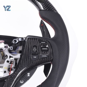 Volant LED en fibre de carbone véritable YZ en promotion avec palettes de changement de vitesse en fibre de carbone pour Honda Acura TLX/TX – Pièces de mise à niveau haut de gamme - Product Image 4