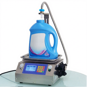 <b>Automatic</b> <b>Water</b> Honey Beverage Oil Shampoo Perfume Essence <b>Dispensing</b> Cosmetic Small Weighing Liquid Can Bottle Filling Machine - Product Image 1
