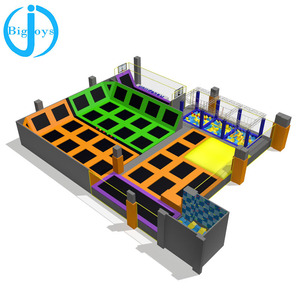 Équipement de parc de trampolines intérieur commercial personnalisé et excitant pour tous les âges en promotion - Product Image 1