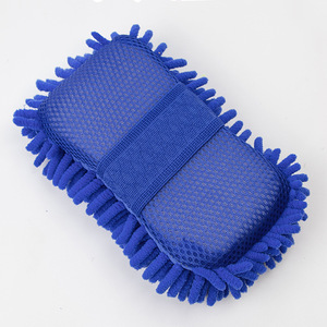 Wholesale <b>Hand</b> Soft Towel Microfiber <b>Scrub</b> Car Glass Care Cleaning Sponge Pad Block Washing Supplies - Product Image 5