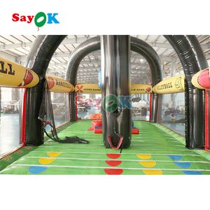 Terrain de basket-ball récréatif pour enfants Bounce House, arène de combat gonflable avec bâtons Jeu de lancer Grand saut renforcé - Product Image 3