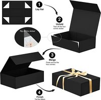 Emballage de boîte cadeau pliable magnétique en papier carton personnalisé boîtes pliables d'emballage de vêtement habillement