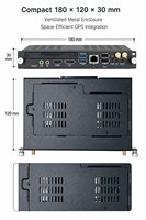 AWSTOUCH Intel I3-1210U I5-12300U I7-12550U 80-Pin OPS Modülü Gömülü Bilgisayar DDR4 32GB'a kadar M.2 NGFF JSATA 2,5 İnç SSD HDD