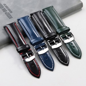 Full Grain a sgancio rapido Japan Shell Cordovan vera pelle cinturino orologio 18 19 20 21 22mm nuovo giubileo cinturino in vera pelle - Product Image 1