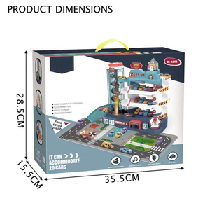 Elektrikli <span class=keywords><strong>3</strong></span> katlı otopark otopark parça oyuncak seti çocuklar DIY montaj eğitim İstasyonu oyna Pretend otopark garaj oyuncak seti - Product Image 6