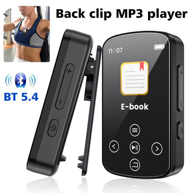 [Cross-border Model] MP3-08 MP3/MP4 for Music Player HIFI High-Fidelity Sports Clip Touch Screen Buttons <2" Screen <10