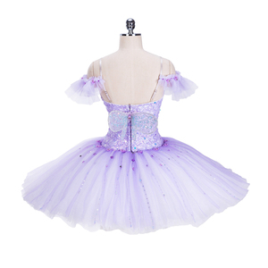 Tutu de danse pour filles, tutu de ballet classique personnalisé pour adultes, lilas, 12 couches, tutu de ballet professionnel pour femmes, fée du sucre, robe de ballet - Product Image 3