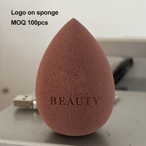 MOQ 100 pièces, logo personnalisé gratuit, éponge <span class=keywords><strong>de</strong></span> maquillage cosmétique sans latex, 50 % plus grande, lavable à l'eau, options multicolores - Product Image 2