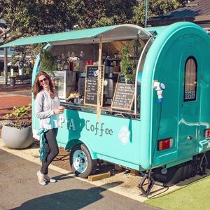 Worldwide Shipping Trailer Food Concession Mini <b>bar</b> Shop Outdoor Travel Cart Kiosk for Sale - Product Image 1