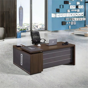 Modern Luxury Convertible L-Shaped <strong>Desk</strong> with Durable Design Commercial Use PVC <strong>Top</strong> Box <strong>Drawer</strong> Storage DIY Assembly - Product Image 3
