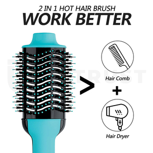 แปรงไดร์ผมแบบไอออนิก หวีลมร้อนแบบขั้นตอนเดียวสำหรับผู้หญิง - Product Image 3