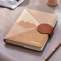 Carnets en cuir A5 personnalisés avec logo, couverture rigide, journal d'écriture, agenda quotidien, faible MOQ pour cadeaux - Vente en gros