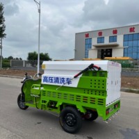Alat Pencuci Tekanan Tinggi Elektrik Portabel Tangki 500L Selang Otomatis Heavy Duty 15m 68V 1500W 130 Bar Efisien untuk Sanitasi Jalan