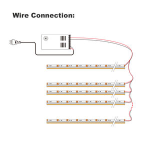 Side Emitting Flexible COB LED Strip Light with Copper PCB 8mm 480 LEDs/m <b>12V</b> <b>DC</b> IP20 Remote Control Landscape Lighting - Product Image 5