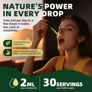 Gouttes de molène liquide oral 60 ml pour la détoxification et le nettoyage des poumons, soutien du système respiratoire, immunitaire et digestif - Product Image 6