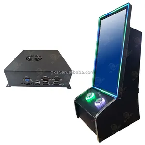 New Design Coin Operated Games 27" Touch Screen Monitor With Led Light Push Button Skill Game Cabinet Table Top Machine