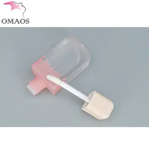 Wholesale 5ml Hot Sale Cute Kids Ice Cream Shape Popsicle Lip Gloss Tube Pink Lipgloss Container With Brush