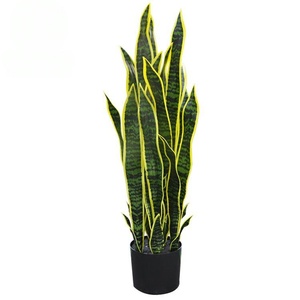 Decoração do quarto do ornamento interno <span class=keywords><strong>Artificial</strong></span> realista Cobra Planta Bonsai verde no assoalho do potenciômetro plástico Árvore em vaso Orquídea tigre <span class=keywords><strong>artificial</strong></span> - Product Image 1
