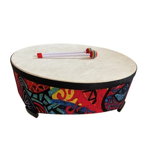Orff Percussion 22 Inch Wooden <b>Hand</b> <b>Drum</b> With Sticks Handmade & Durable for Kindergarten Performances and Music Education - Product Image 2