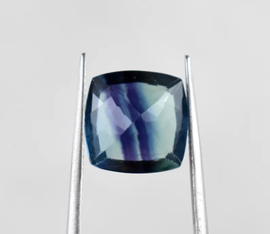 เครื่องประดับฟลูออไรต์หลากสีจากธรรมชาติคุณภาพสูงขนาด12X12X7มม. ตัดเหลี่ยมเพชรพลอยสีเขียวและม่วงที่น่าตื่นตาตื่นใจ - Product Image 5