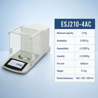 Balance de laboratoire analytique ESJ210-4AC, balance numérique, 210 g, 0,0001 g, écran tactile, balance de précision