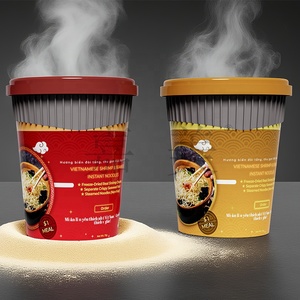 Nouilles Ramen instantanées 530ml 90g, gobelet en plastique de qualité alimentaire avec couvercle, étiquette IML, fournisseur d'usine - Product Image 6