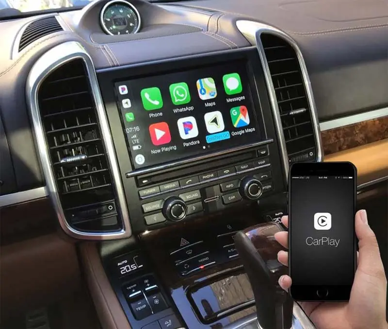 Senza fili di Apple CarPlay adattatore per Por sche Cayenne Macan Cayman Panamera 718 911 PCM3.1 Android Auto per Auto iPhone casella di Gioco