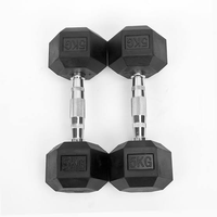 Ensemble d'haltères hexagonales recouvertes de caoutchouc de qualité supérieure, poids en fonte robustes de 1 à 50 kg pour le crossfit, la musculation, l'haltérophilie et l'entraînement
