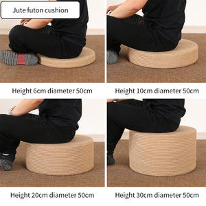 Tatami de yute de estilo japonés, alfombrilla para dormitorio, adoración de Buda, alfombrilla para arrodillarse, cojín para asiento de suelo de rey de meditación, almohadas lumbares, cojines - Product Image 3