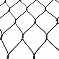 Clôture en treillis métallique en acier inoxydable AISI 316 de qualité marine, revêtement noir, anti-corrosion, pour projets côtiers