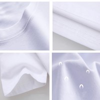 T-shirts unisexes blancs simples et bon marché en gros à 1 dollar