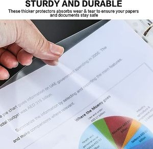 100Pcs tấm bảo vệ 8.5x11 inch rõ ràng trang bảo vệ cho 3 Vòng chất kết dính, Top tải giấy bảo vệ thư Kích thước - Product Image 5