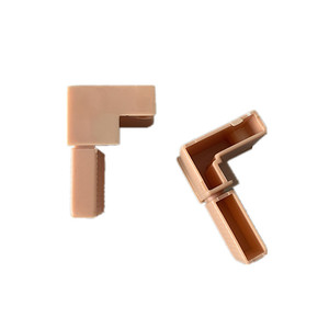 Connecteurs d'angle en plastique Huayi Parts Y32 couleur orange pour cadres de meubles - Product Image 1