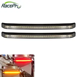 RACEPRO per moto a LED segnale di direzione del freno scorrevole in esecuzione bisaccia luce per Harley Touring Road King Street Electra Glide 08-13