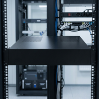 Boîtier de contrôle en aluminium 2U de 19 pouces pour rack, châssis d'amplificateur audio, boîtier métallique, panneau vierge, tiroir de montage d'équipement